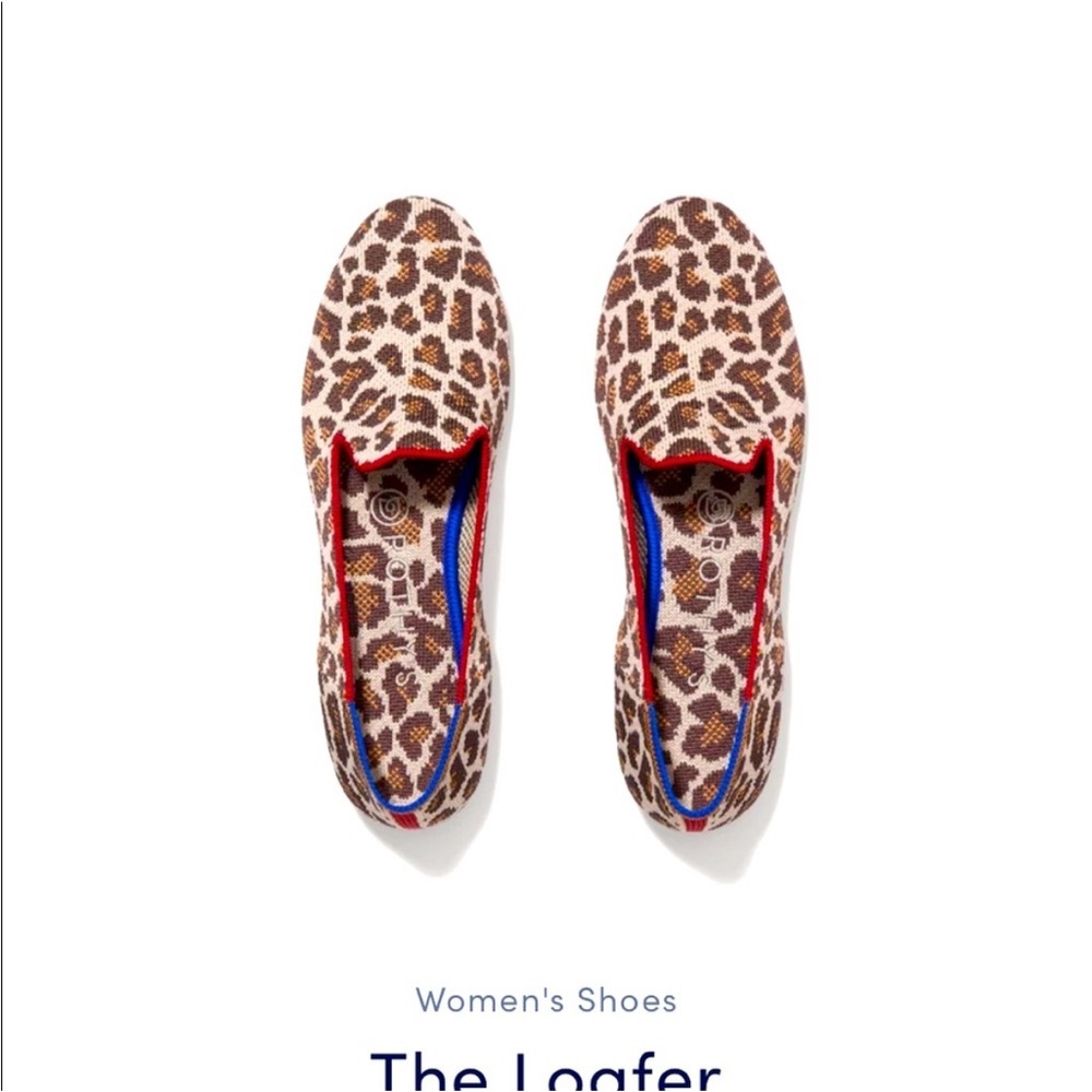 Rothy's Brown Leopard Print Loafers